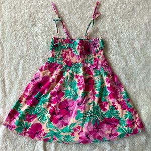 J Crew / Crewcuts pink tropical dress size 3